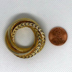 Vintage Gold Loop Brooch